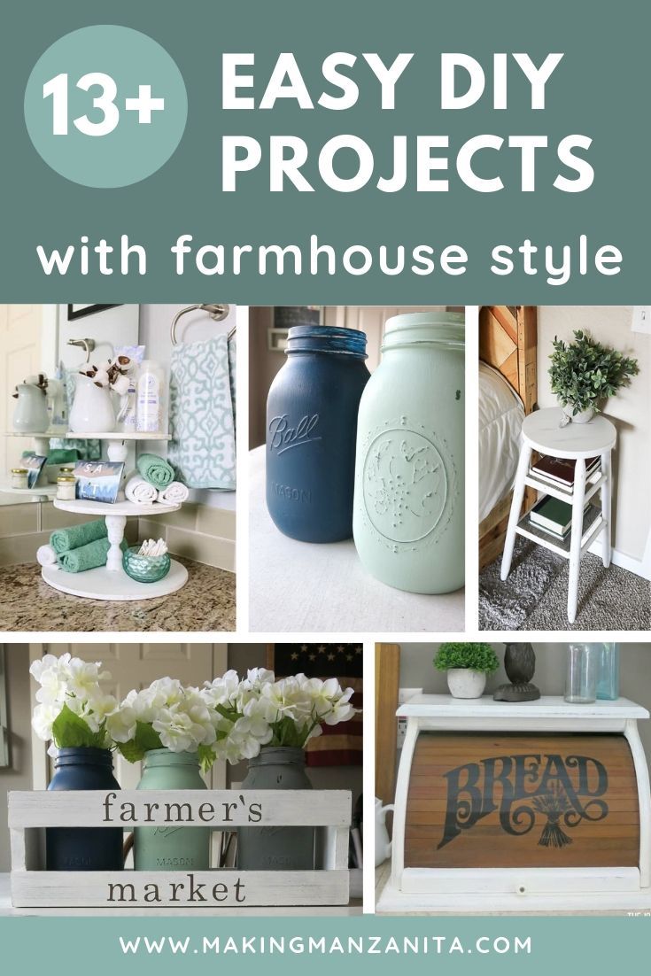 13+ Easy DIY Projects With Farmhouse Style -   16 diy projects For Mom life ideas
