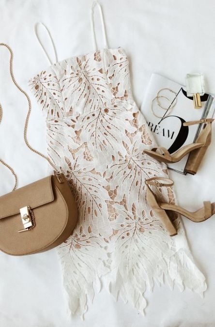 Super Dress White Lace Casual Chic Ideas -   16 dress Lace bodycon ideas