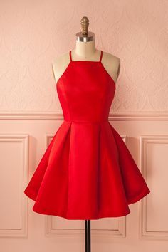Red Prom Dress,Halter Prom Dress,Fashion Homecoming Dress,Sexy Party Dress,100 -   16 dress Party red ideas