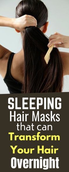 Amazing Hair Sleeping Mask For Hair Growth! Must Try -   16 hair Mask diy ideas