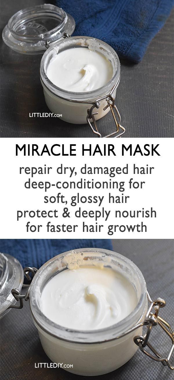 MIRACLE HAIR MASK FOR DRY DAMAGED HAIR -   16 hair Mask diy ideas