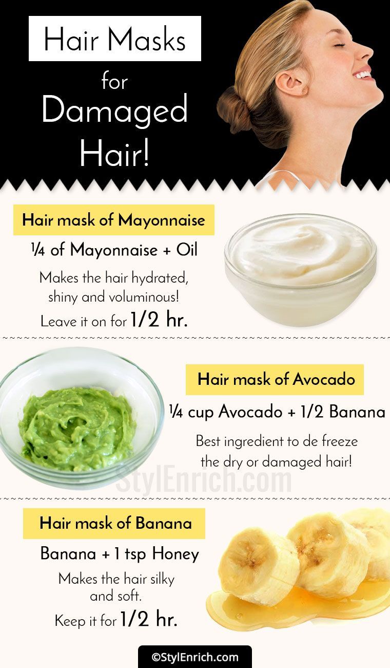 DIY Hair Masks for Damaged Hair To Keep Dry Hair At Bay! -   16 hair Mask diy ideas