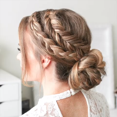 Braided Hairstyles With Video Tutorial -   16 hair Updos videos ideas