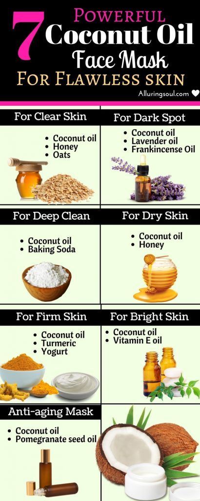 7 Powerful Coconut Oil Face Mask For Flawless skin -   16 makeup Noche coconut oil ideas