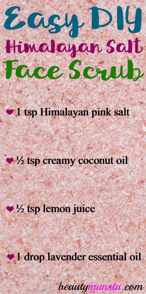 Himalayan Salt and Coconut Oil Scrub -   16 makeup Noche coconut oil ideas