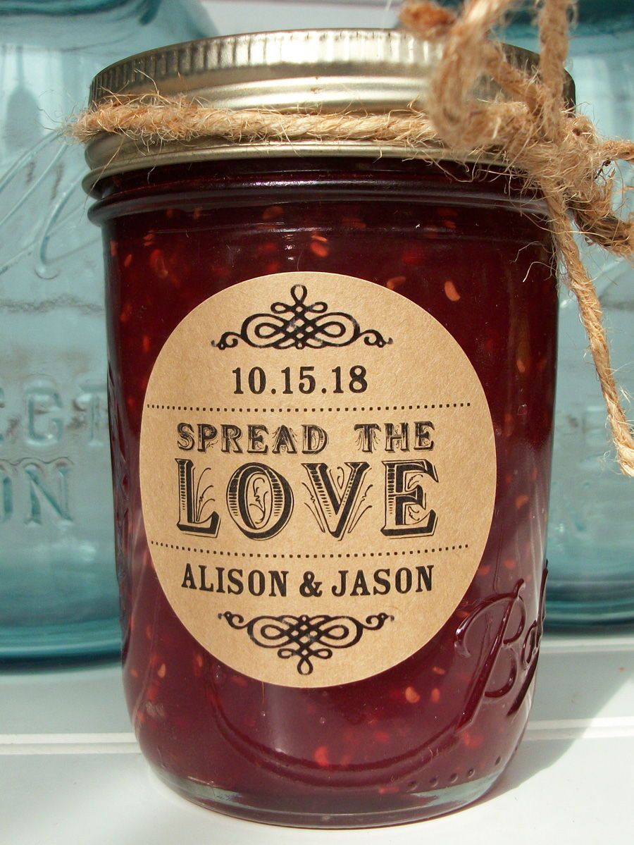 Kraft Spread the Love / Love is Sweet Wedding Canning Labels -   16 rustic wedding Gifts ideas