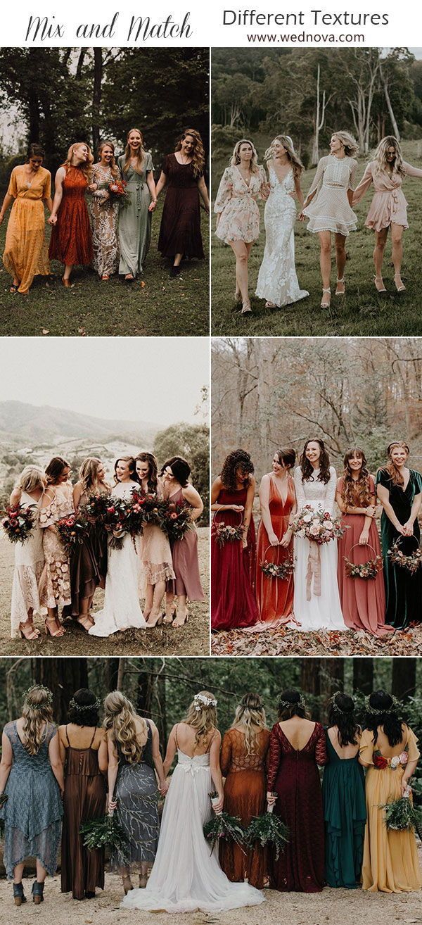 Mix and Match Bridesmaid Dresses Done Right: 7 Ways to Rock the Trend! -   16 wedding Bridesmaids mismatched ideas