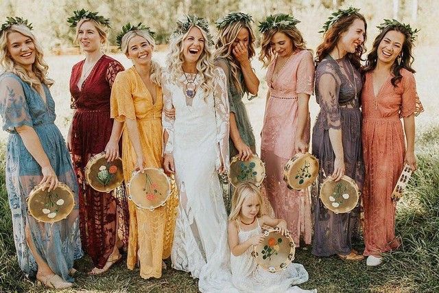 20 Bohemian Bridesmaid Dresses for 2019 -   16 wedding Bridesmaids mismatched ideas