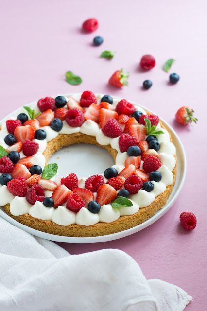 Tarte aux fruits rouges, cr?me au citron -   17 cake Fruit rouges ideas