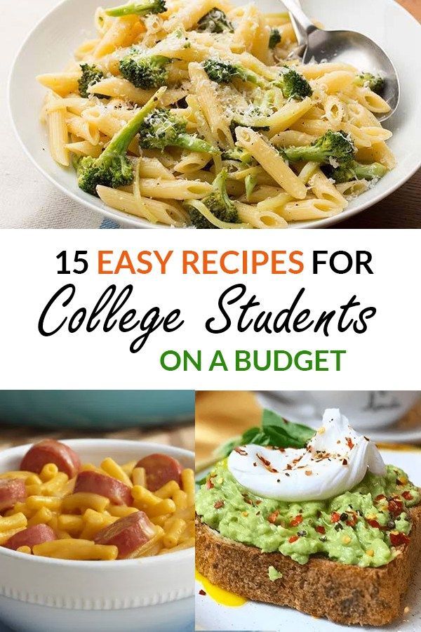 15 Easy Recipes For College Students On A Budget -   17 healthy recipes Easy for one ideas