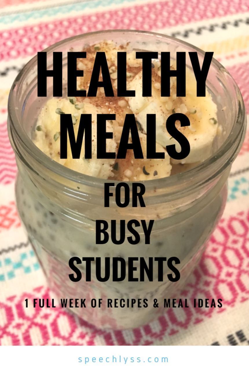 1 Full Week of Grad School Healthy Meals & Recipes -   17 healthy recipes Easy for one ideas