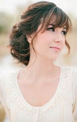 60+ Best Ideas For Wedding Hairstyles Front Bangs -   17 wedding hairstyles With Bangs ideas