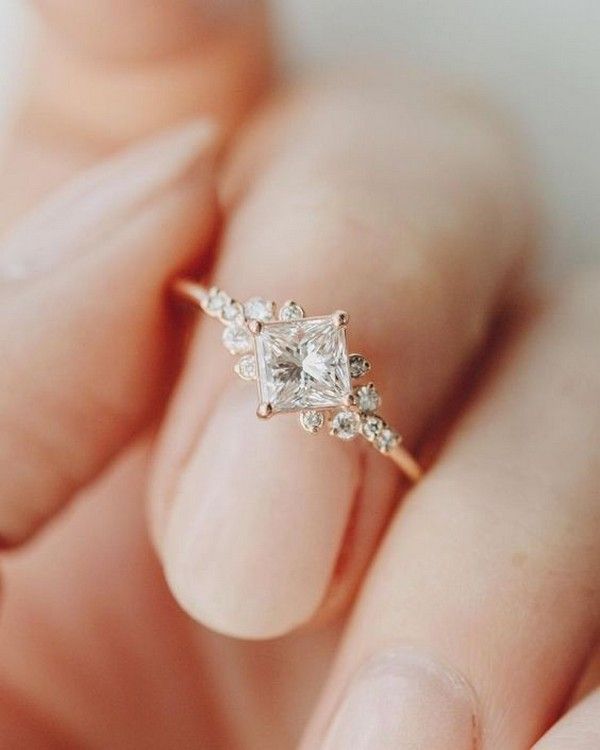 18 Trendy Wedding Engagement Rings for 2019 Brides -   17 wedding Rose Gold ring ideas