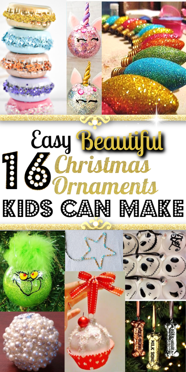 Easy DIY Ornaments That Look Store Bought -   18 diy projects For Gifts for kids ideas