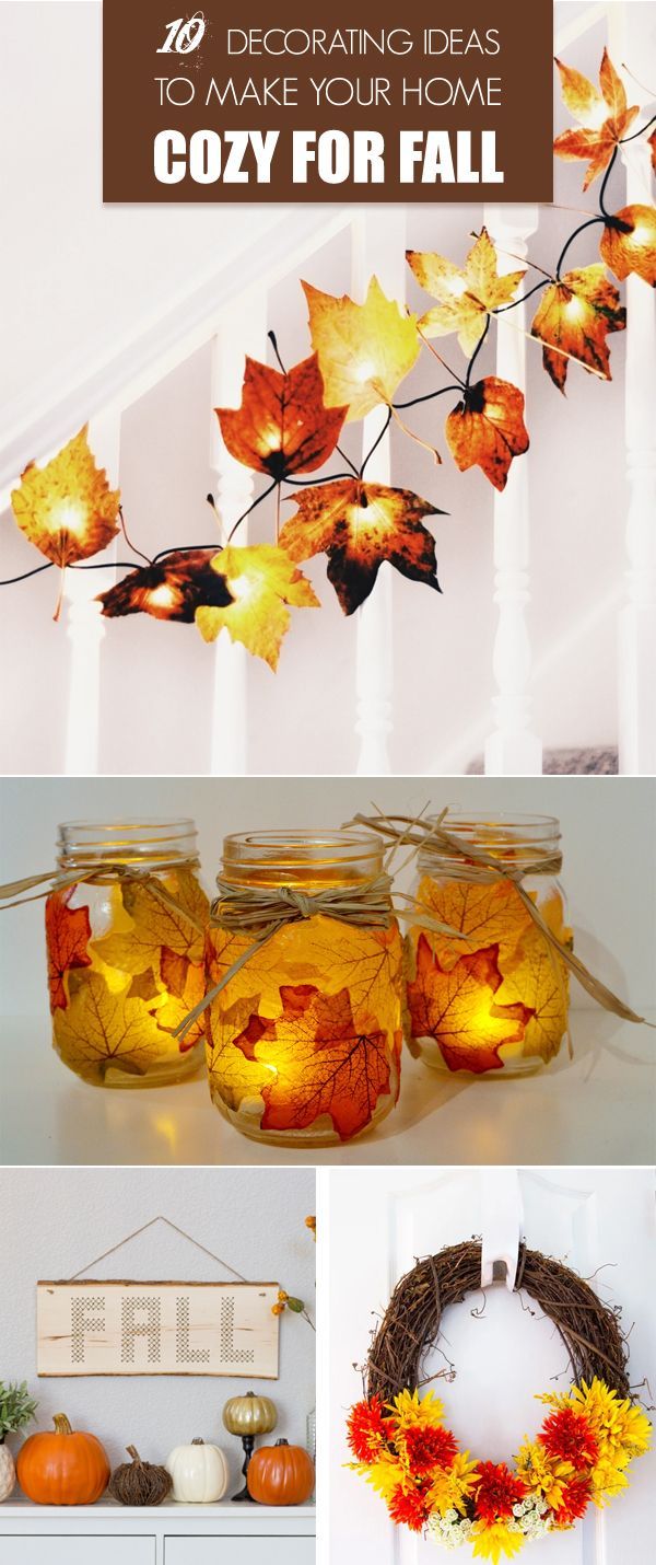 10 Decorating Ideas to Make Your Home Cozy for Fall -   18 fall room decor ideas