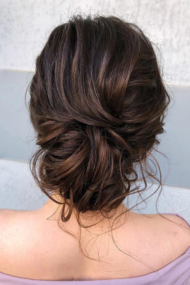 Top 20 Long Wedding Hairstyles and Updos for 2019 -   18 hairstyles Bun messy ideas