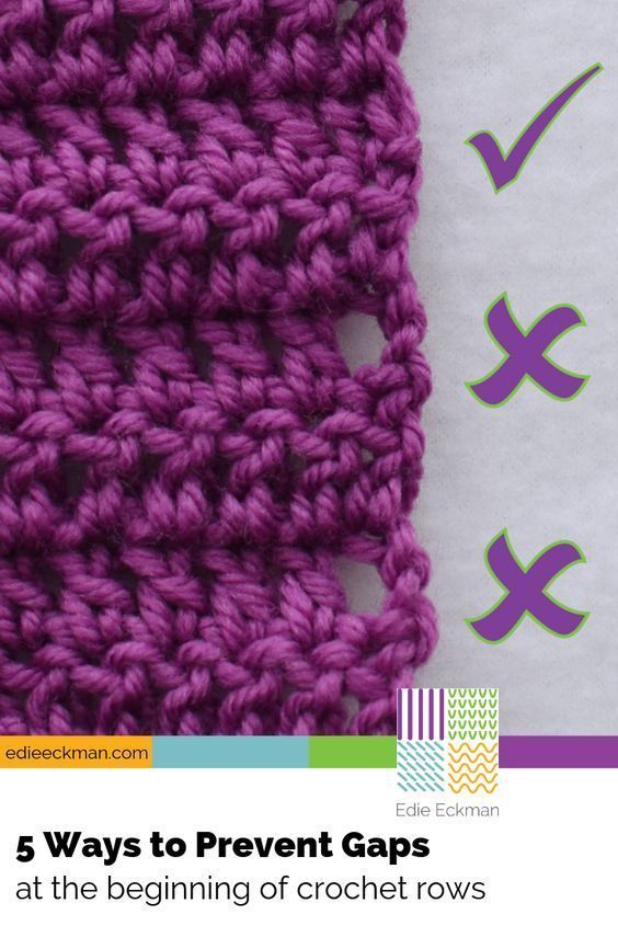 5 Ways to Prevent Gaps at Beginning of Crochet Rows -   18 knitting and crochet Learning yarns ideas
