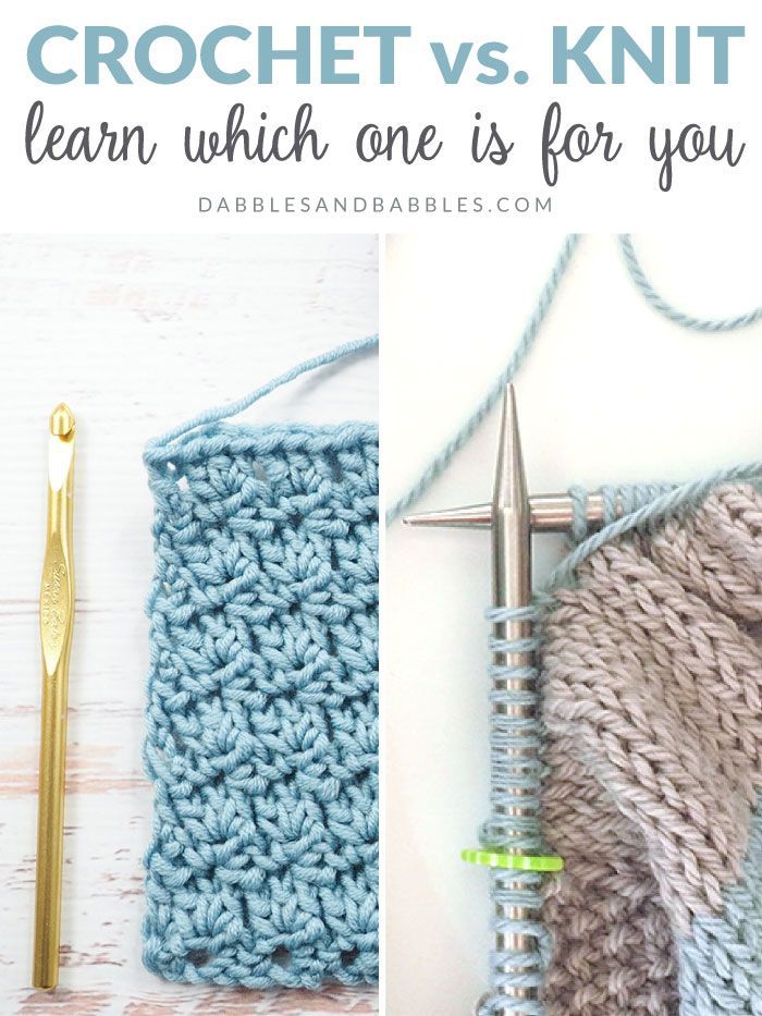 Crochet vs Knitting -   18 knitting and crochet Learning yarns ideas