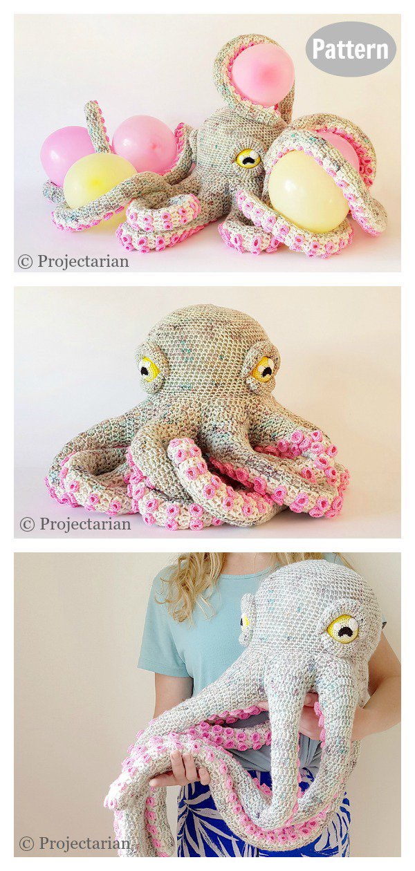 Giant Octopus Crochet Pattern Free & Paid -   18 knitting and crochet Learning yarns ideas