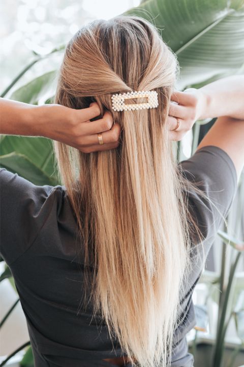 Pearl Rectangle Hair Pin -   18 lifeguard hairstyles Summer ideas
