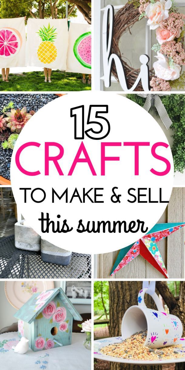 15 DIY Projects To Make And Sell This Summer -   19 diy projects For Summer girls ideas