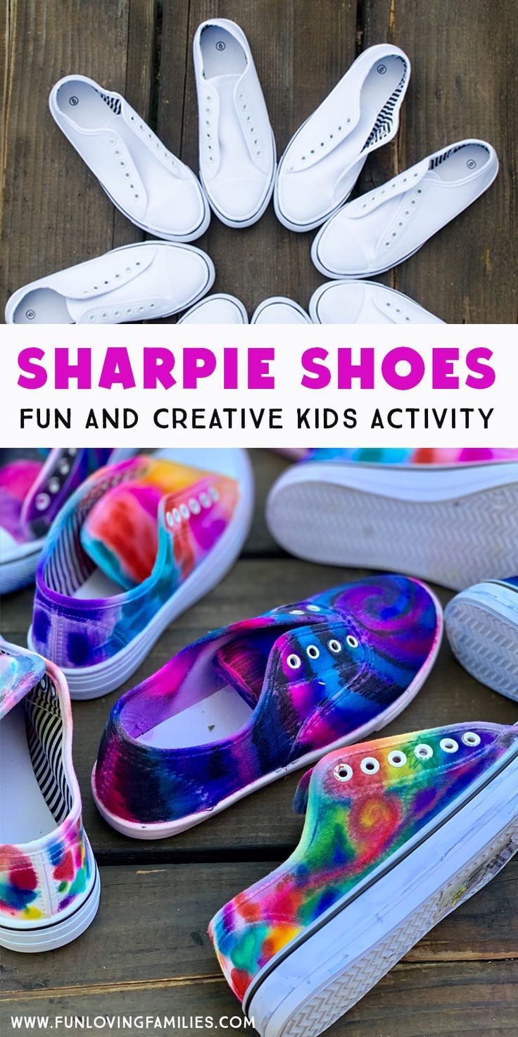 DIY Sharpie Tie Dye Shoes -   19 diy projects For Summer girls ideas
