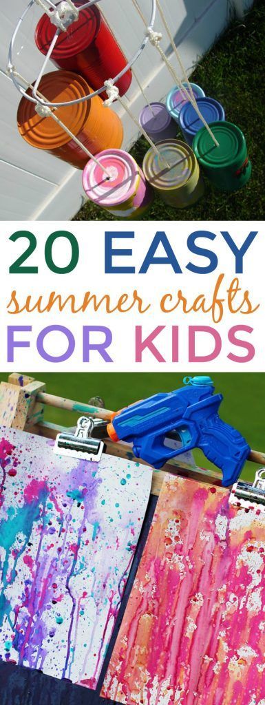 20 Easy Summer Crafts for Kids -   19 diy projects For Summer girls ideas