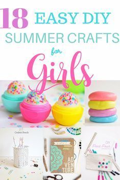 18 Easy DIY Summer Crafts and Activities For Girls -   19 diy projects For Summer girls ideas