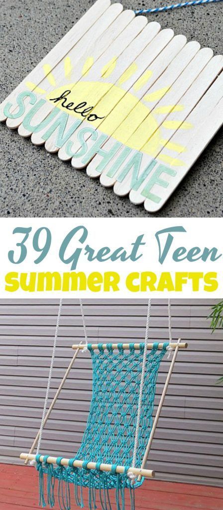39 Great Teen Summer Crafts -   19 diy projects For Summer girls ideas