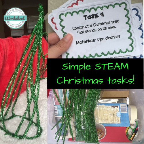 Simple STEAM Christmas Tasks -   19 holiday Activities simple ideas