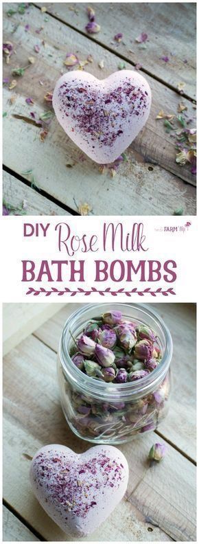 How to Make Natural Rose Milk Bath Bombs -   21 holiday Essentials bath bombs ideas