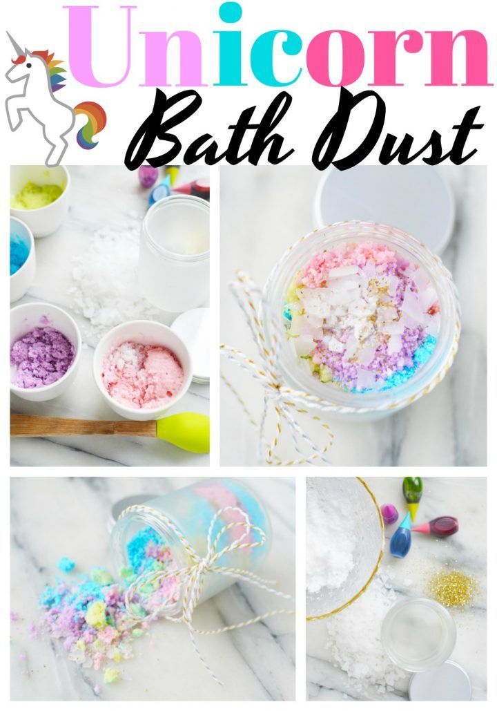 DIY Unicorn Bath Dust -   21 holiday Essentials bath bombs ideas