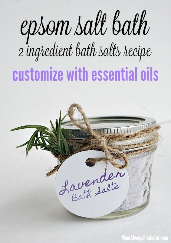 DIY Bath Salts with Epsom Salt Recipe (Customize with Essential Oils!) -   21 holiday Essentials bath bombs ideas