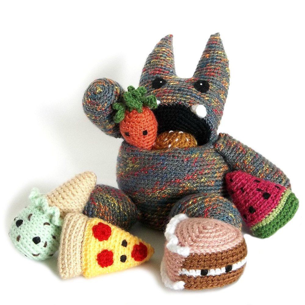 The Munchie Monster -   22 knitting and crochet awesome ideas