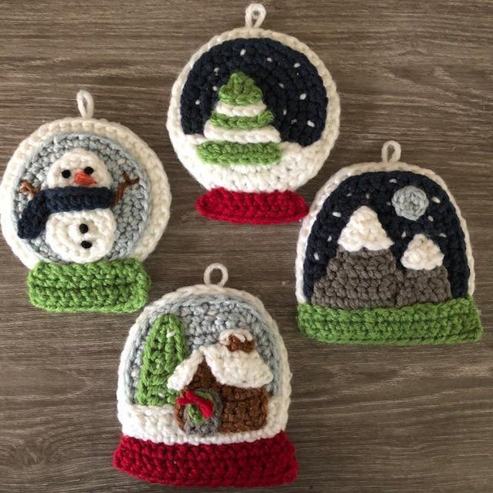 Snow Globe Christmas Ornament -   22 knitting and crochet awesome ideas