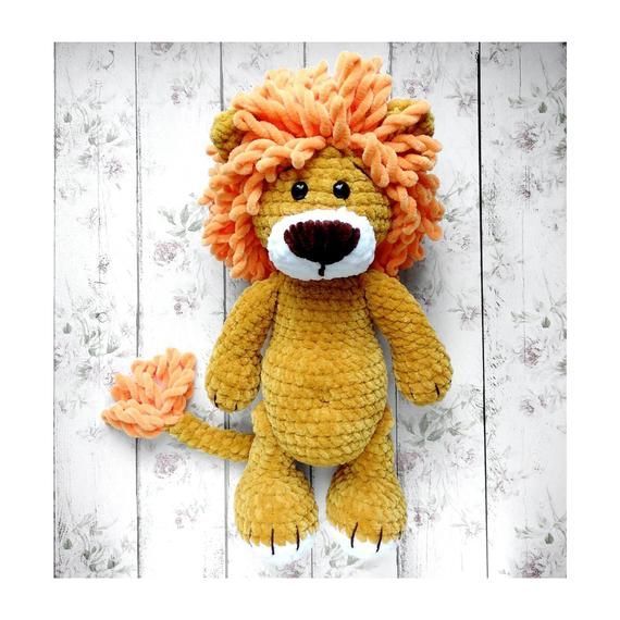 Soft plush lion crochet toys for baby handmade toy for newborn lion for kids handmade lion knitted toy amigurumi Easter gift for baby shower -   22 knitting and crochet awesome ideas