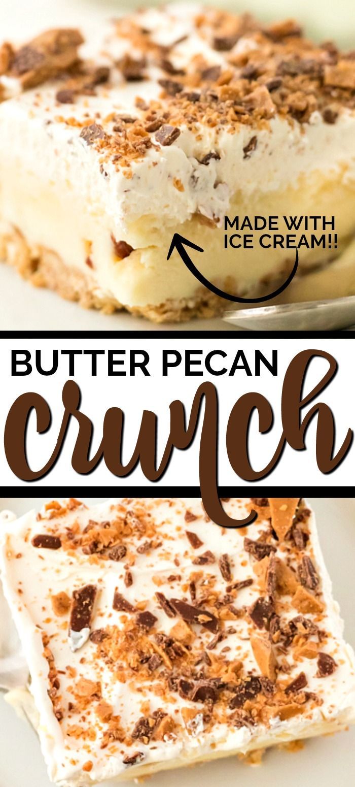 Butter Pecan Crunch -   3 cake Ice Cream graham crackers ideas