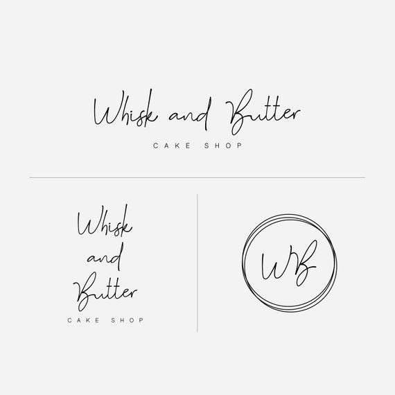 Circle Logo, Business Branding, Logo Design, Modern Logo, Premade Branding, Initials Logo, Premade Logo, Brand Identity, Bakery Logo -   5 cake Designs logo ideas