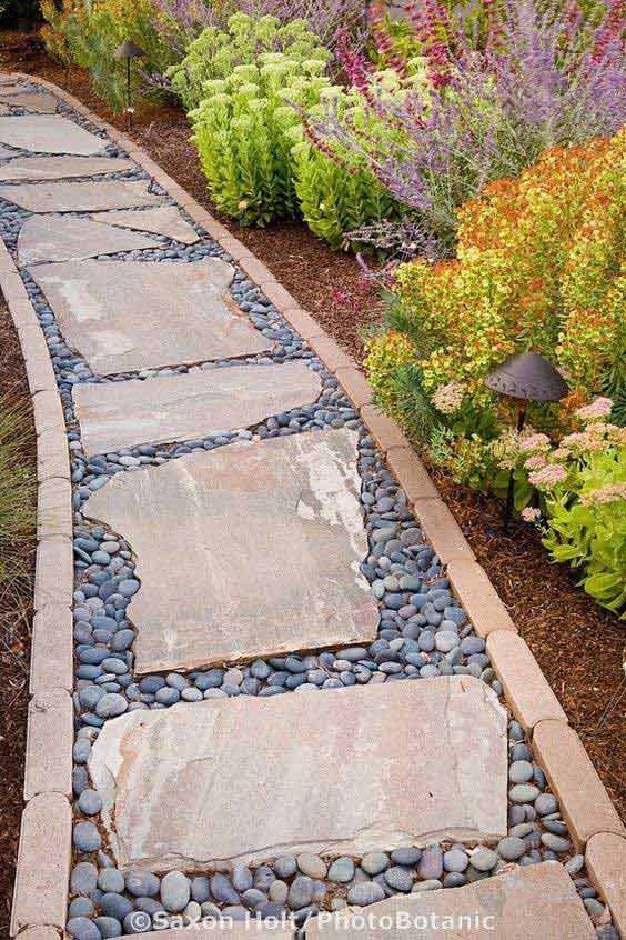 Lay a Stepping Stones and Path Combo to Update Your Landscape -   9 garden design Square stepping stones ideas