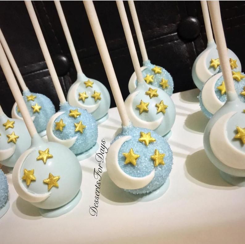 1dz. Twinkle Twinkle Little Star Cake Pops. Baby Shower Cakepops. Star and Moon Cakepops. Party Favors -   10 baby shower cake Flavors ideas