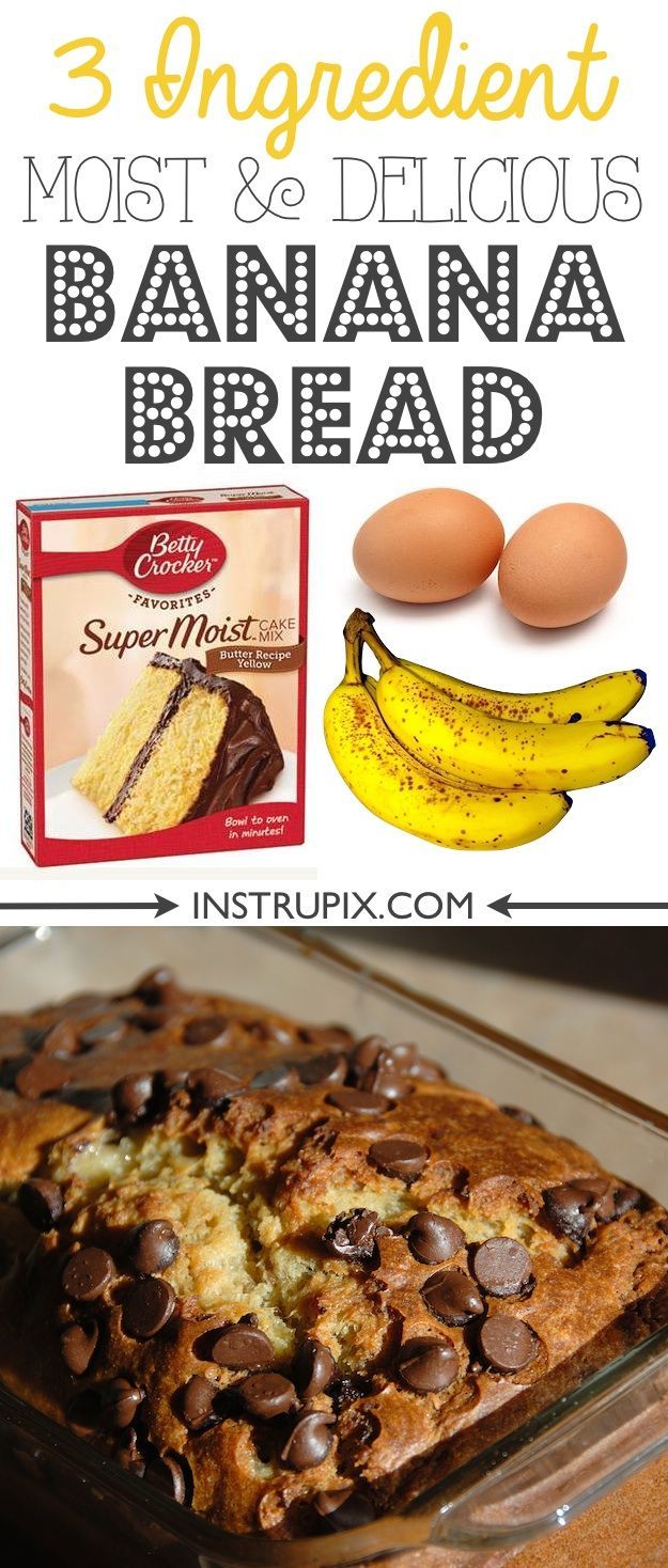 Super Moist & Delicious Banana Bread (SO EASY!) -   11 cake Simple 3 ingredients ideas