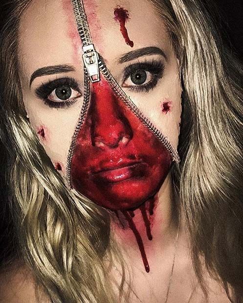 23 Kreatives DIY-Halloween Makeup-Ideen -   11 makeup Halloween zumbi ideas