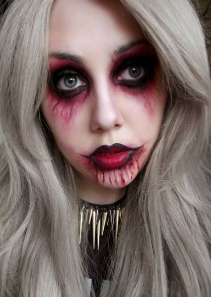 Best Makeup Halloween Easy Scary 17 Ideas -   11 makeup Halloween zumbi ideas