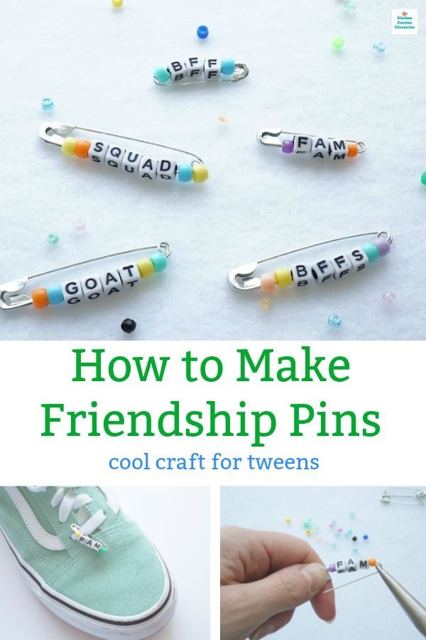 How to Make Friendship Pins with Letter Beads! Cool Craft for Tweens -   12 DIY Clothes Step By Step winter ideas