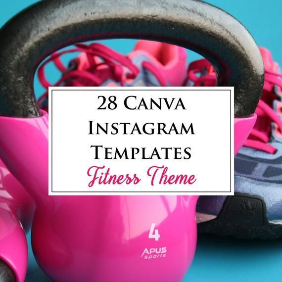 28 Canva Instagram Templates Fitness Themed -   12 fitness Instagram calendar ideas