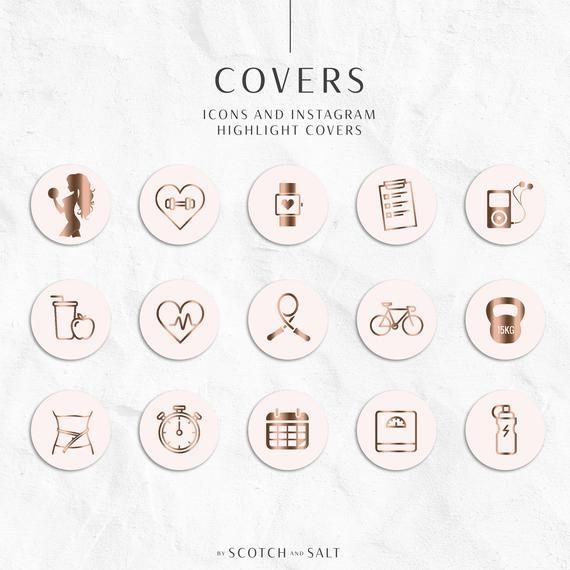 71 Instagram Story Highlights Icons BUNDLE, Fitness Health Rose Gold Instagram Story Template, Instagram Highlights, Beauty, Lifestyle -   12 fitness Instagram calendar ideas