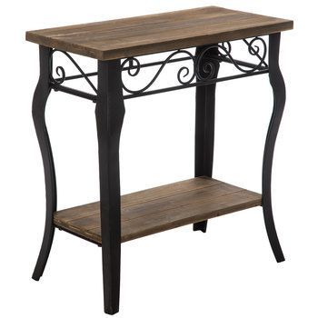 Scroll Wood Accent Table -   12 home accents Pieces entryway ideas