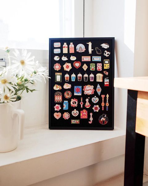 Here's How To Turn Your Enamel Pins Into A Design Statement -   12 home accessories Display beautiful ideas