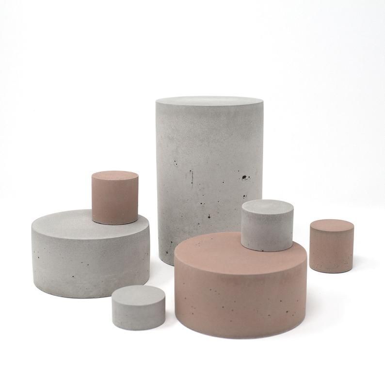 Concrete Cylinder - Display Stand -   12 home accessories Display beautiful ideas