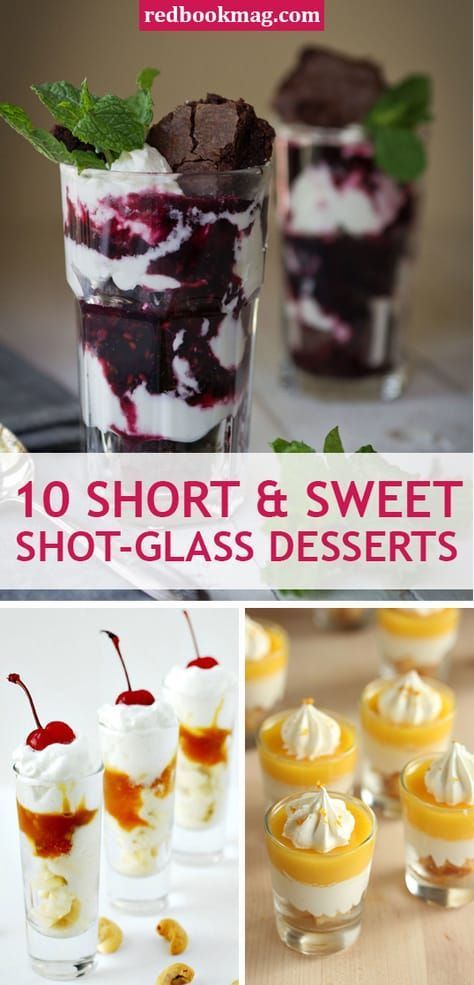 24 Short and Sweet Shot-Glass Desserts -   13 desserts For Parties shot glasses ideas